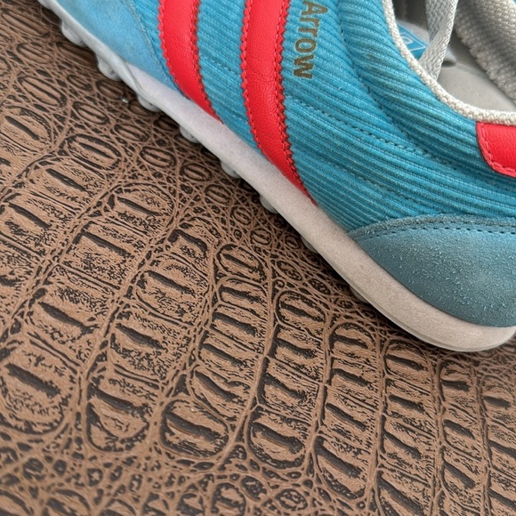 Adidas Originals Arrow Blue Red Sneakers 8 US Men’s Vintage Corduroy Low Top - Picture 5 of 13